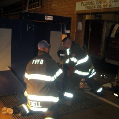 Floral Park Fire Department Forcible Entry Door Prop Training