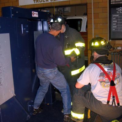 Floral Park Fire Department Forcing Doors